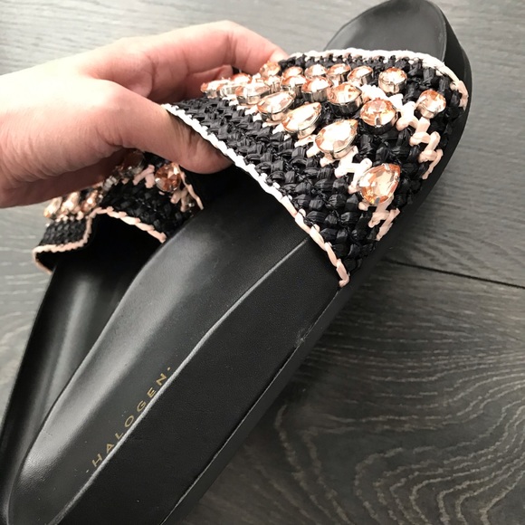 Halogen | Raffia and Bling Slides - Picture 11 of 12